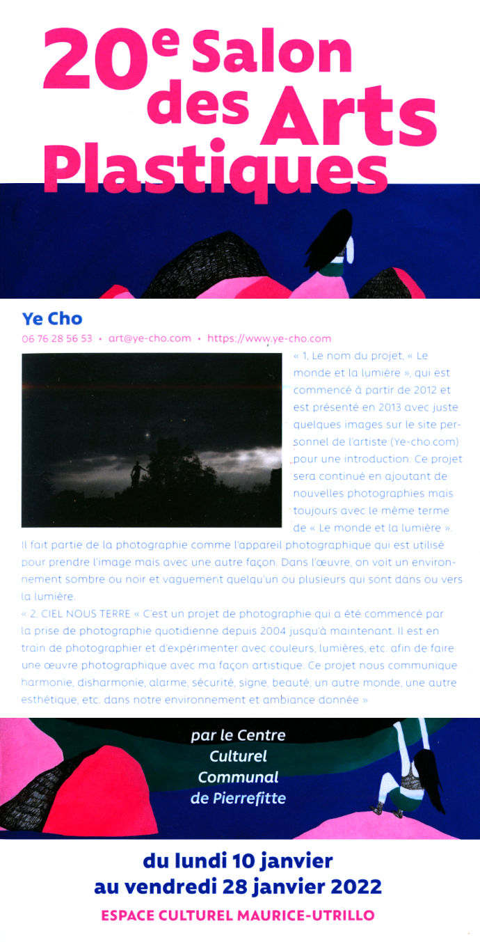 Ye CHO à 20e salon des arts plastiques de pierrefitte